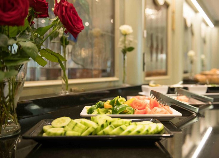Kaltes Buffet beim Frühstück