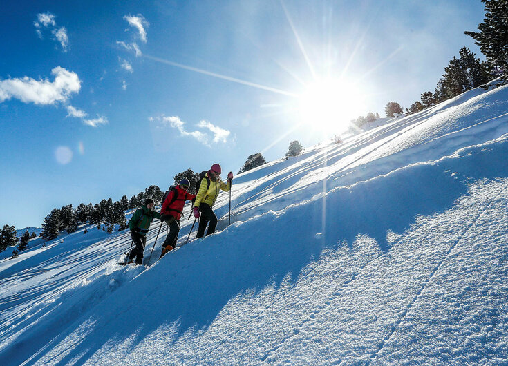 Schneeschuhwanderer in Tulfes
