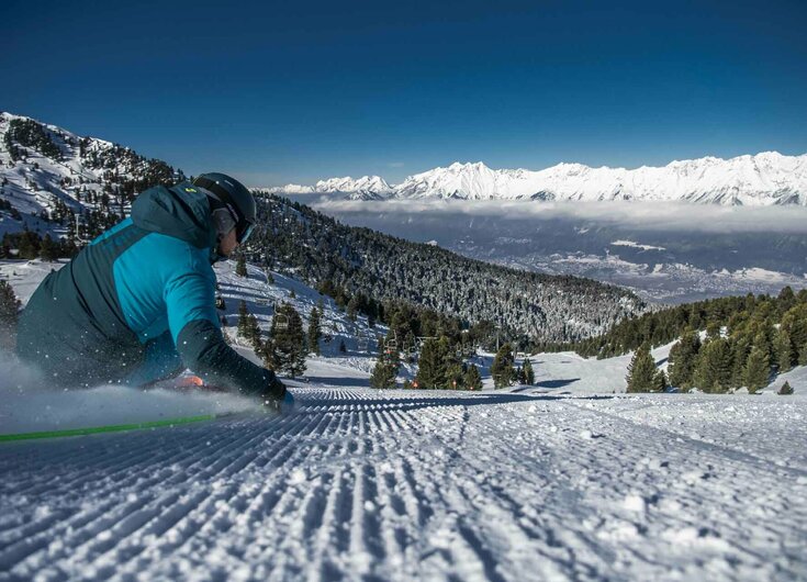 Skipiste auf dem Glungezer