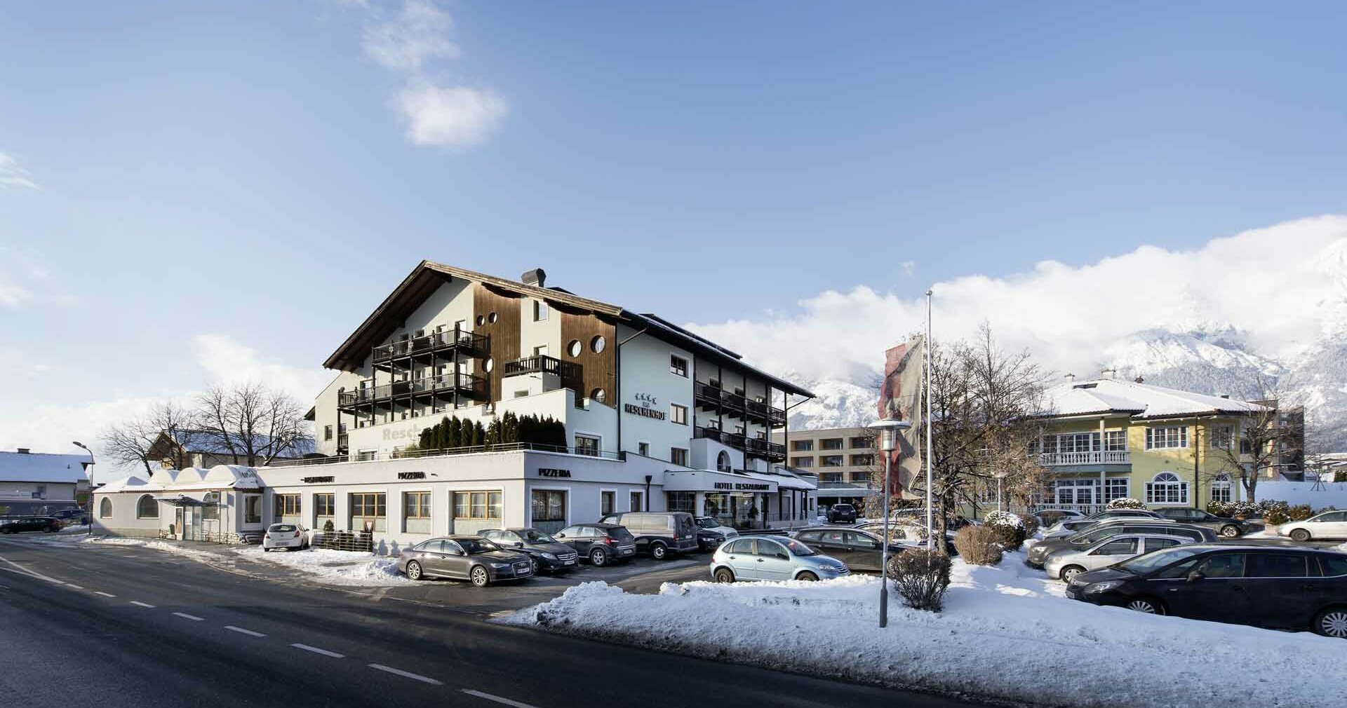 Ansicht der Vorderseite im Winter