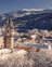 Schneebedecktes Hall in Tirol
