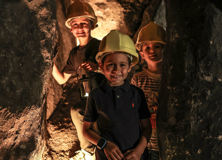 Bergbaumuseum in Hall Kinder im Haller Bergbaumuseum