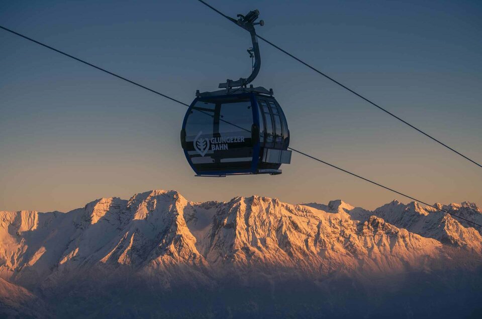 Glungezer Seilbahn Gondel auf dem Glungezer